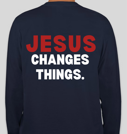 Jesus Changes Things - long-sleeve t